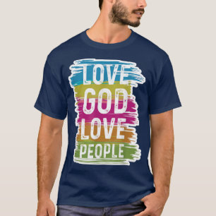 T-shirt La Bible chrétienne tendance Aimer Dieu Aimer les