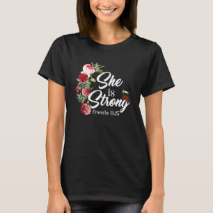 T-shirt La Bible Chrétienne Verse Elle Est Proverbes Forts