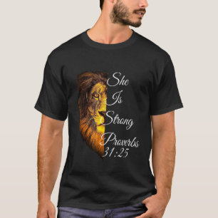 T-shirt La Bible Chrétienne Verse Elle Est Proverbes Forts