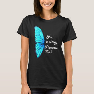 T-shirt La Bible Chrétienne Verse Elle Est Proverbes Forts