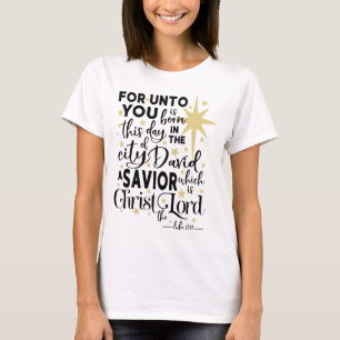 T-shirt La Bible de Noël chrétienne et la citation religie