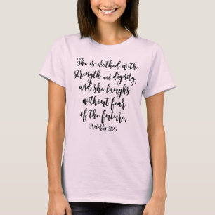 T-shirt La bible des femmes chrétiennes des proverbes 31