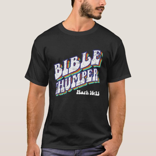 T-shirt La Bible Thumper Pasteur Ministère Disciple et Cle (Devant)