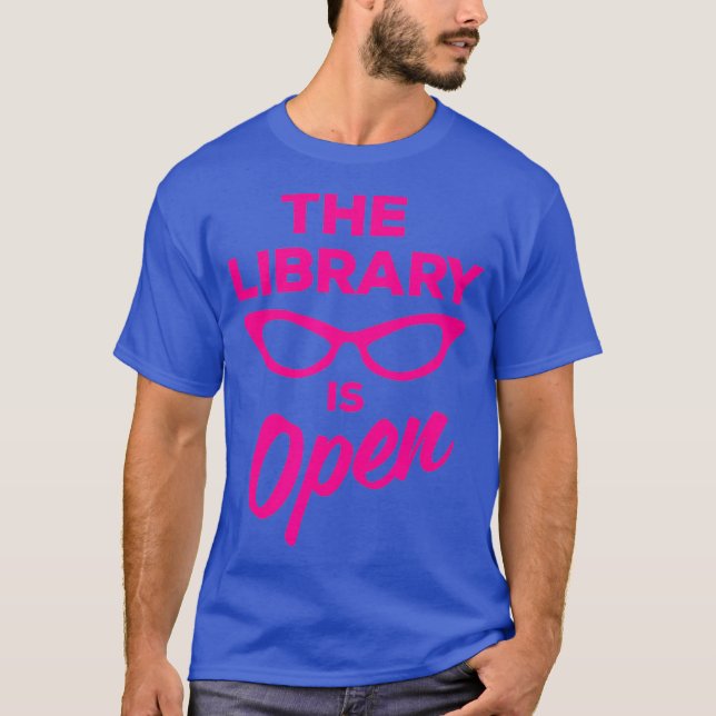 T-shirt La bibliothèque est Open Drag Queen (Devant)