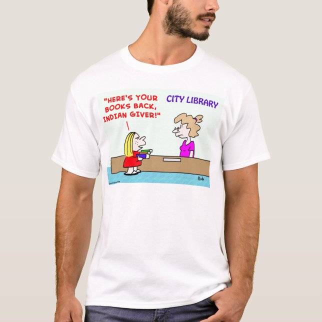 T-shirt la bibliothèque réserve la personne reprenant ses (Devant)