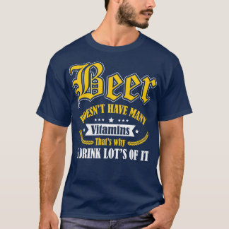 T-shirt La bière a besoin de plus de vitamines