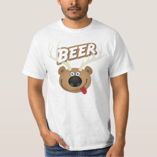 T-shirt La bière de cerfs communs d'ours