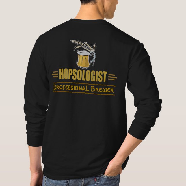 T-shirt La bière drôle (Dos)