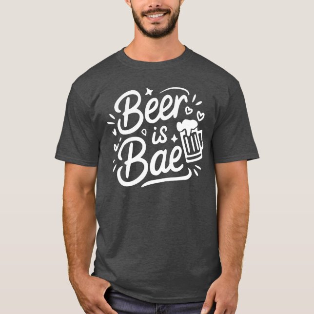 T-shirt La bière est chérie (Devant)