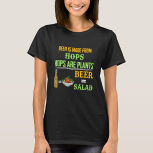 T-shirt La Bière Est Fabriquée À Partir De houblon Les hou