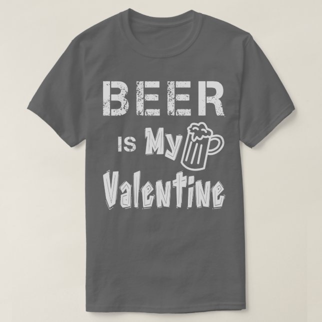 T-shirt La bière est ma Saint Valentin 3 (Design devant)