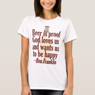 T-shirt La bière est preuve