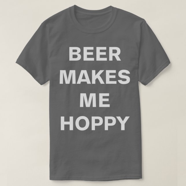 T-shirt La bière me fait chier (Design devant)