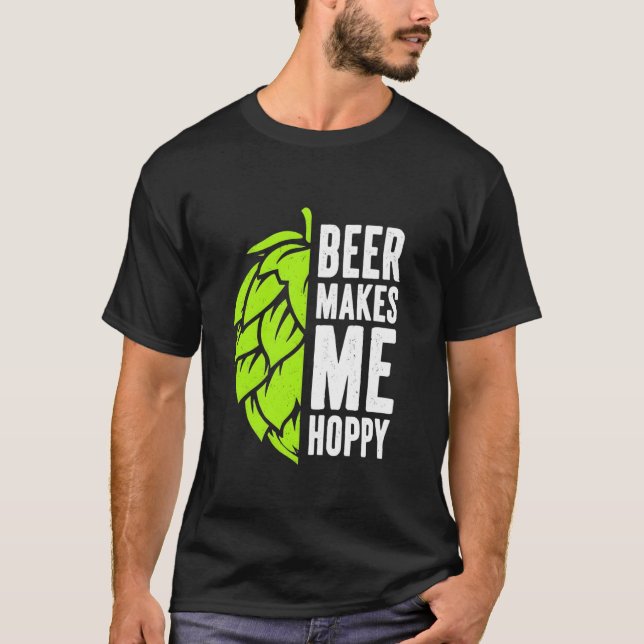 T-shirt La bière me rend joyeux (Devant)