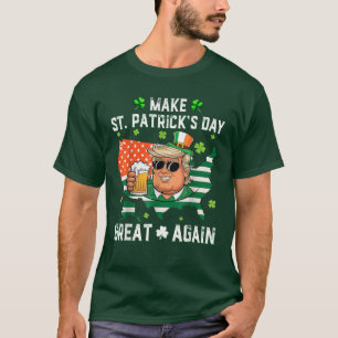 T-shirt La Bière Trump Rend La Saint Patrick Grande À Nouv