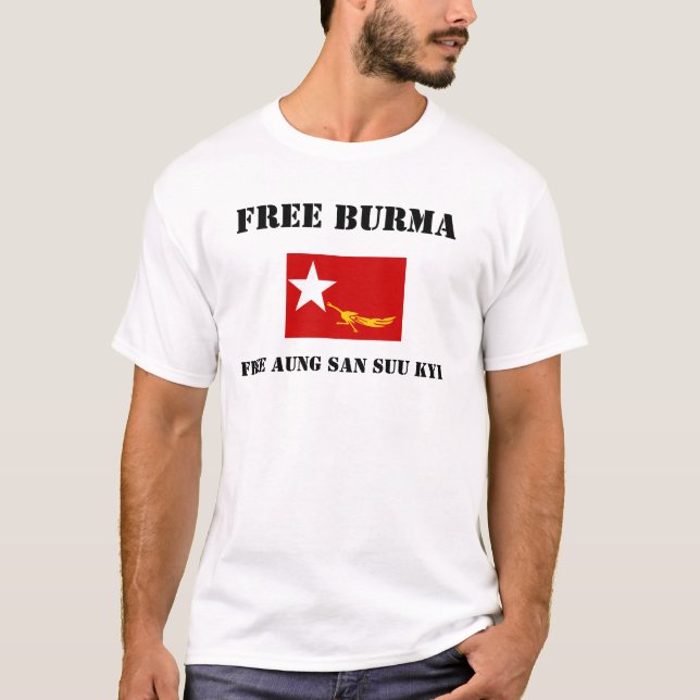 T-SHIRT LA BIRMANIE LIBRE (Devant)