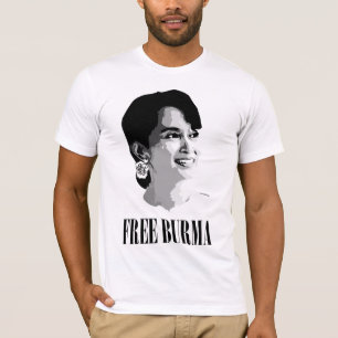 T-shirt La Birmanie libre - Aung a chanté Suu Kyi