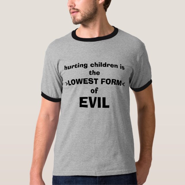 T-shirt la blessure des enfants est, >LOWEST FORM<of, MAL (Devant)