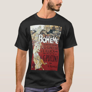 T-shirt La Boheme Poster vintage