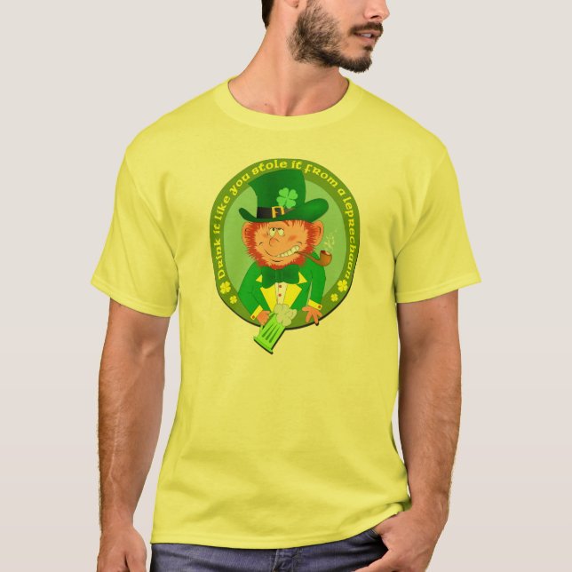 T-shirt La boisson drôle qu'il vous aiment l'a volé (Devant)