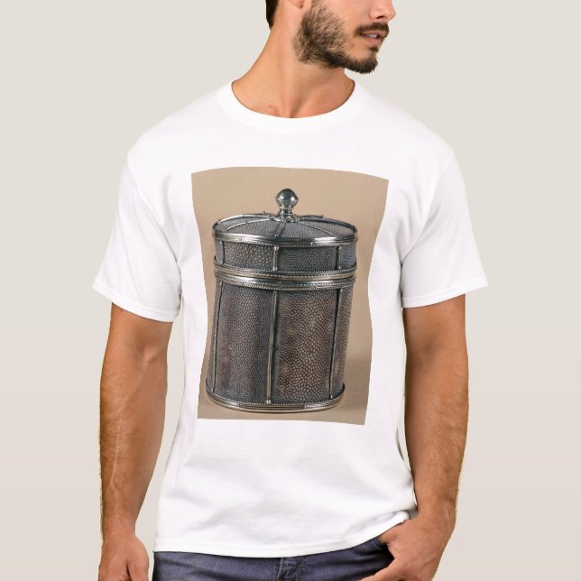 T-shirt La boîte de cigarette avec shagreen les côtés, (Devant)