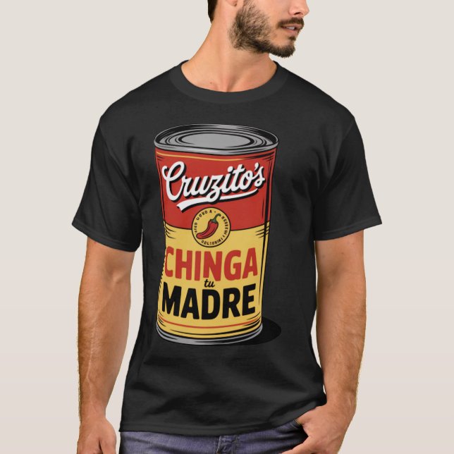 T-shirt La boîte de Cruzito - Chicano Pop Art Strewear (Devant)