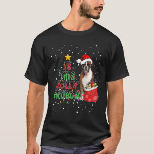 T-shirt La Boîte De Pajama De Noël Est Ce Chien Assez Joll