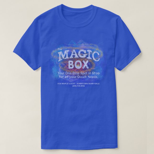 T-shirt La boîte magique Pour tous vos besoins occultes (Design devant)