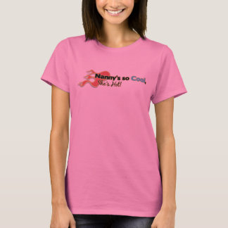 T-shirt La bonne d'enfants ainsi le cool elle est chaude