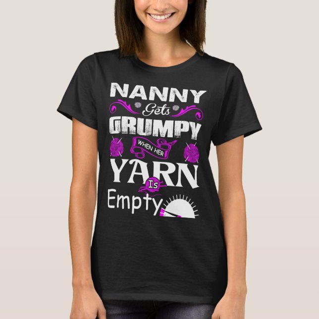 T-shirt La bonne d'enfants devient grincheuse quand son (Devant)