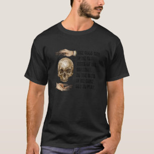 T-shirt La Bonne Fille En Moi S'est Lassée Crâne Gothique 