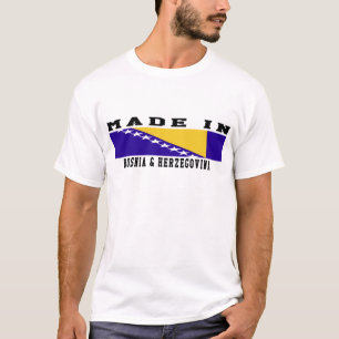 T-shirt La Bosnie et la Herzégovine faites dans les