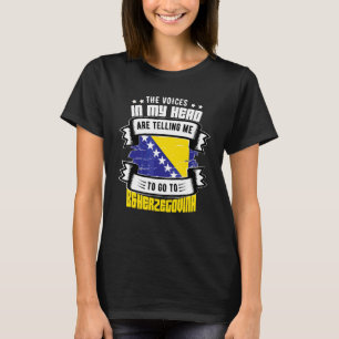 T-shirt La Bosnie-Herzégovine dans ma tête