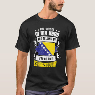 T-shirt La Bosnie-Herzégovine dans ma tête