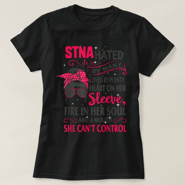 T-shirt La bouche de soins infirmiers de la semaine STNA n (Design devant)
