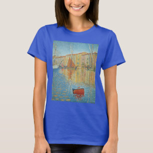 T-shirt La Bouée rouge de Paul Signac, Pointillisme vintag