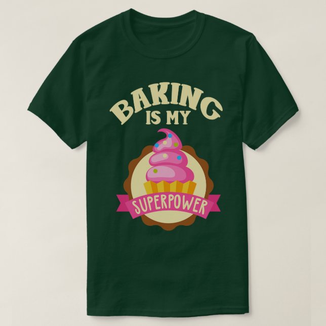 T-shirt La boulangerie est ma superpuissance (Design devant)