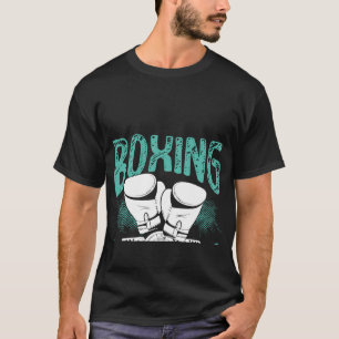 T-shirt La Boxe D'Empreinte Est Comme La Boxe Des Ciseaux