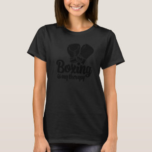 T-shirt La boxe est ma thérapie Boxe féminine Sports Amou