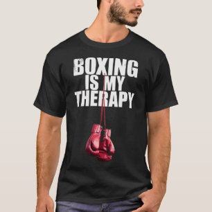 T-shirt La boxe est ma thérapie Citation Boxe Kickboxing B