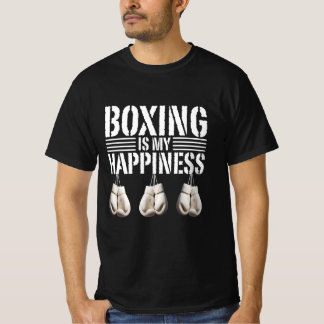 T-shirt la boxe est mon bonheur