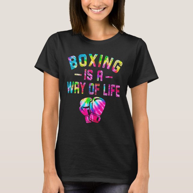 T-shirt La Boxe Est Un Moyen De Vie Kickboxing Kickboxer G (Devant)