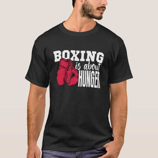 T-shirt la boxe parle de la famine la boxe cite drôle (Devant)