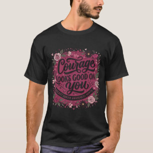 T-shirt La bravoure vous va bien Ruban rose 