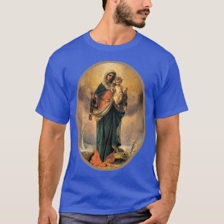 T-shirt La Brown scapulaire Notre Dame du Mont Carmel