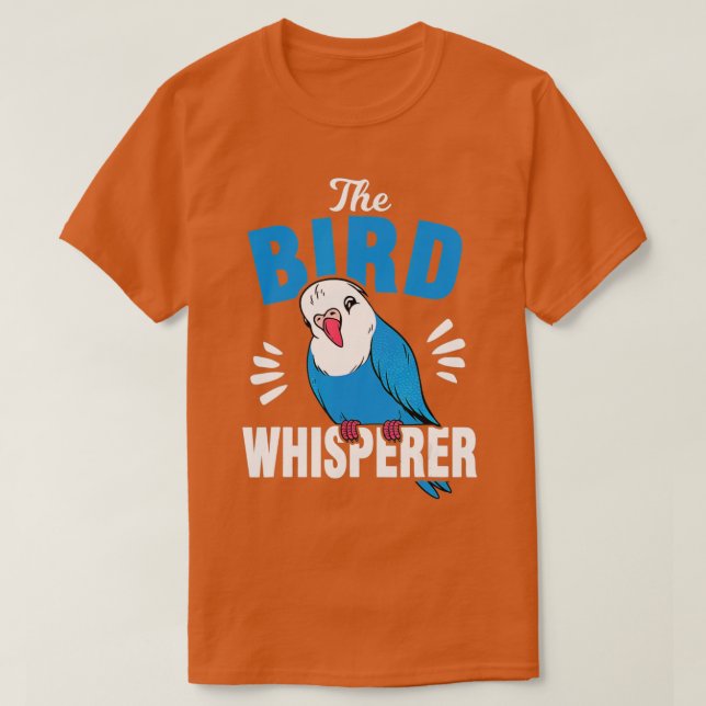 T-shirt La Budgie Whisperer aux oiseaux (Design devant)