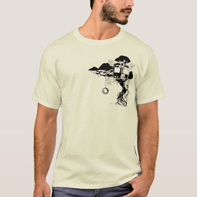 T-shirt La cabane dans un arbre (Devant)