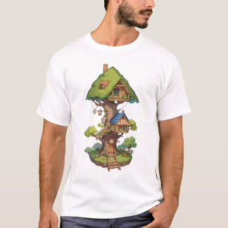 T-shirt La cabane spéciale pour fées et gnomes en t