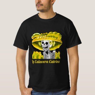 T-shirt La Calavera Catrina en Bonnet Jaune