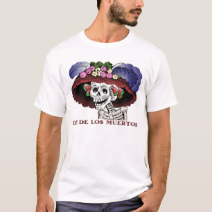T-shirt La Calavera Catrina en couleurs
